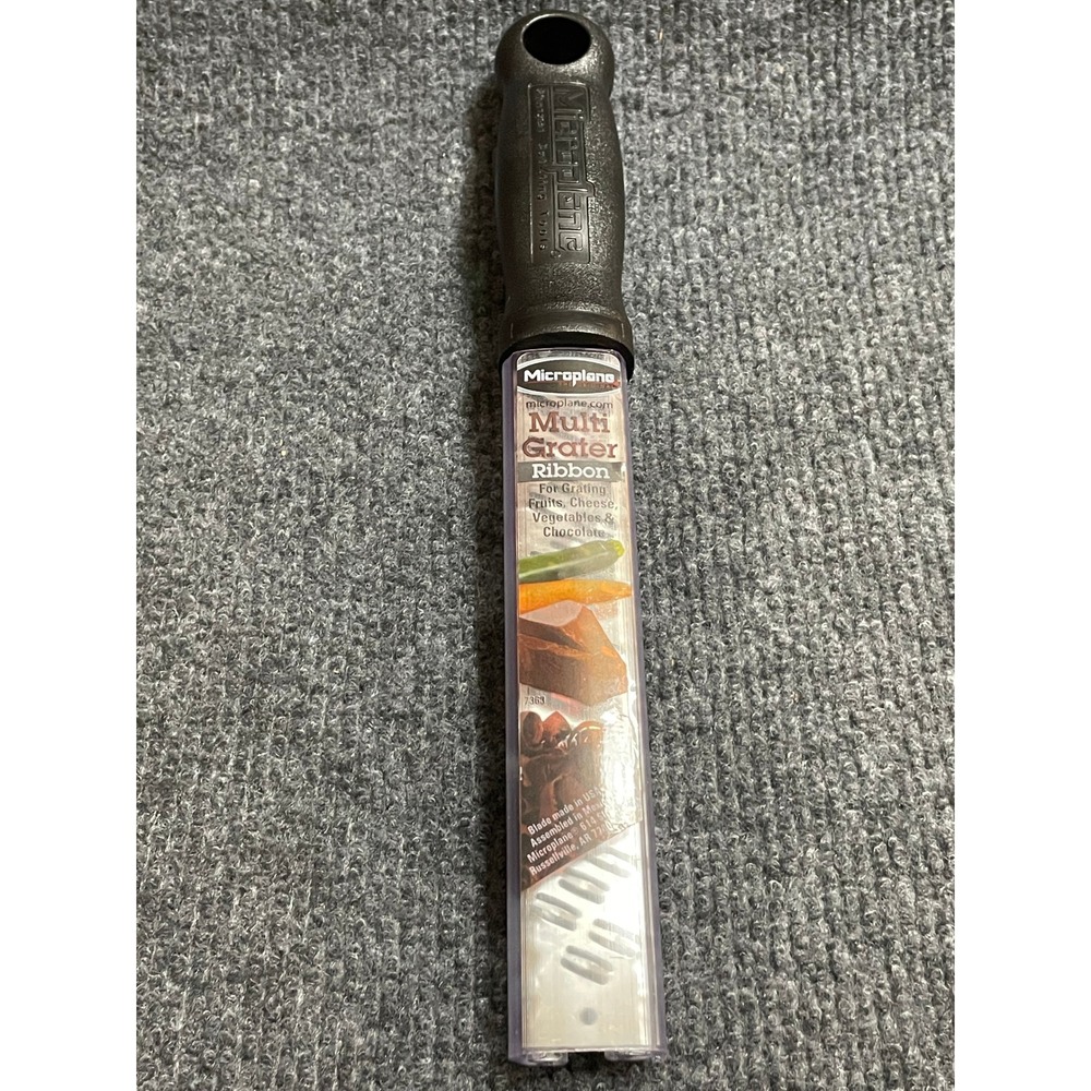 Microplane Multi Grater Ribbon Blade Black Handle 7360 for Cheese Chocolate USA
